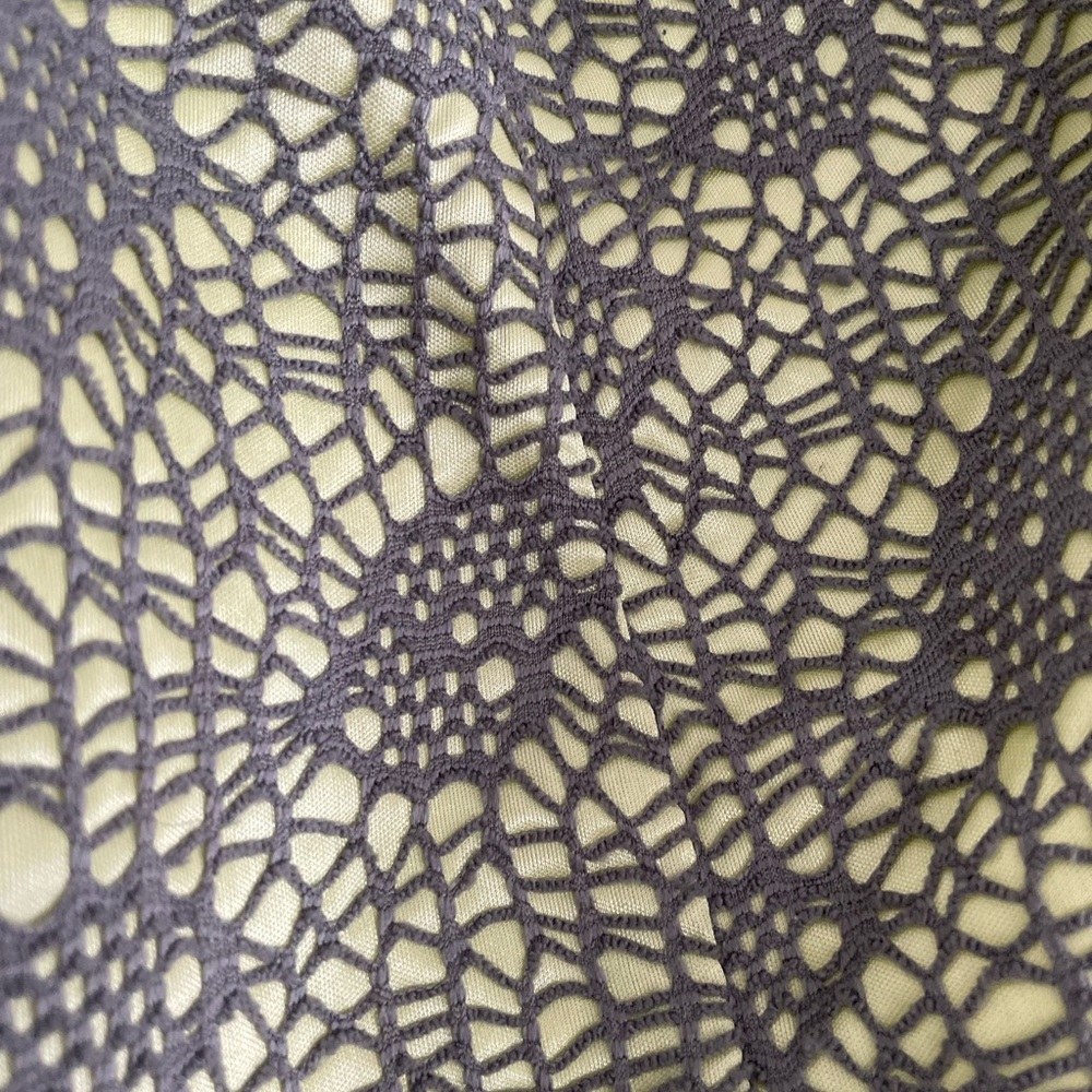 Mossimo Supply Co. Lime and Gray Lace Top